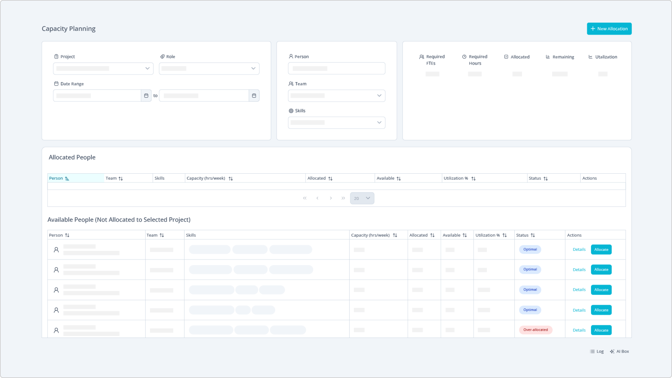 Manage capacity in a modern way