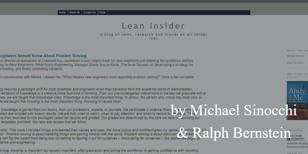 Lean blog - Lean insider