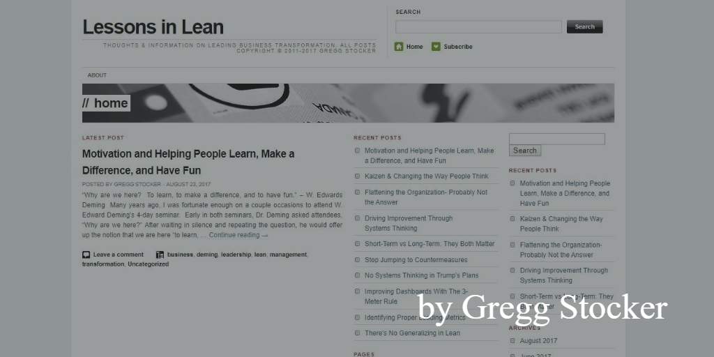 Lean blog - Leading transformation