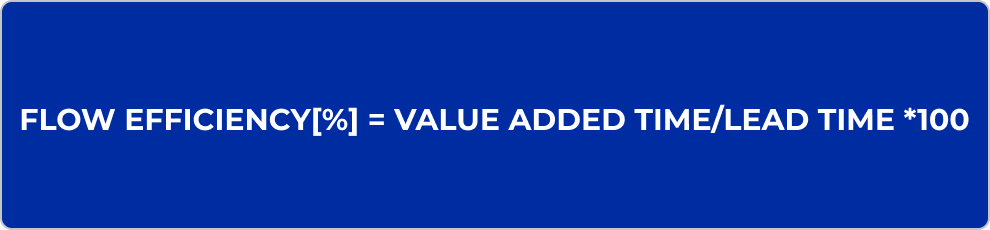 fórmula de eficiência de fluxo