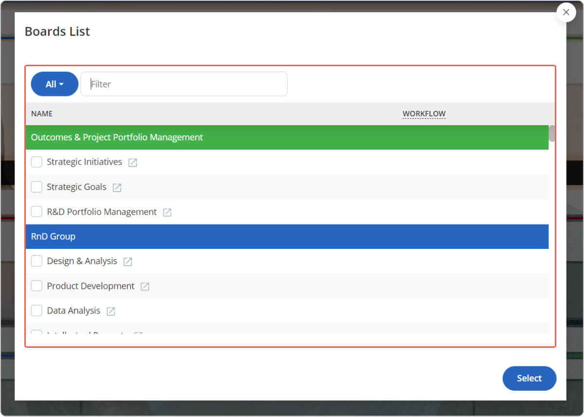 como adicionar fluxos de trabalho vinculados no Businessmap