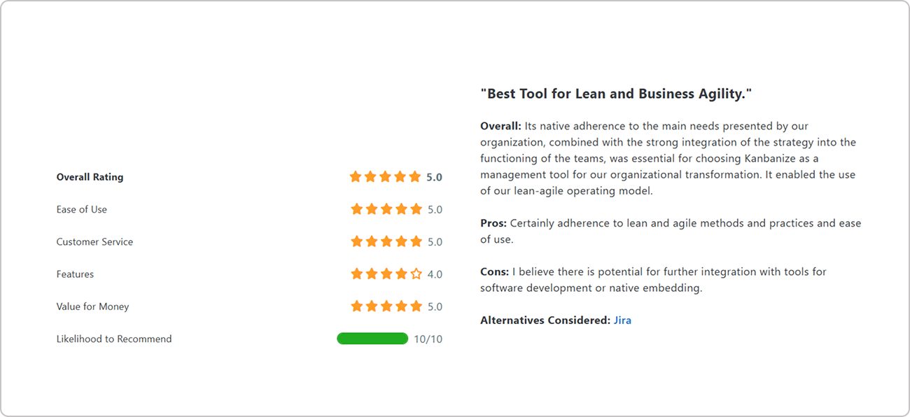 businessmap customer review capterra