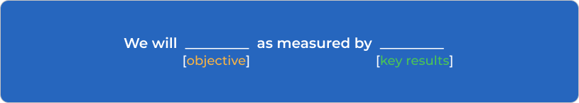 how to write okr formula